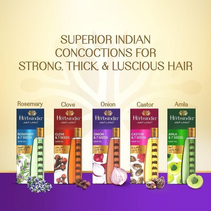 ONION & 7 Seeds Hair Oil With Nourish Tube Makes Hair Longer & Shinier Silicone & Paraben Free 280 ml