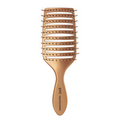 Professional Quick Dry Vented Hair Brush – Heat-Resistant Bristles for Faster Blow Drying & Detangling - Gold