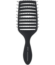 Professional Quick Dry Vented Hair Brush – Heat-Resistant Bristles for Faster Blow Drying & Detangling - Black