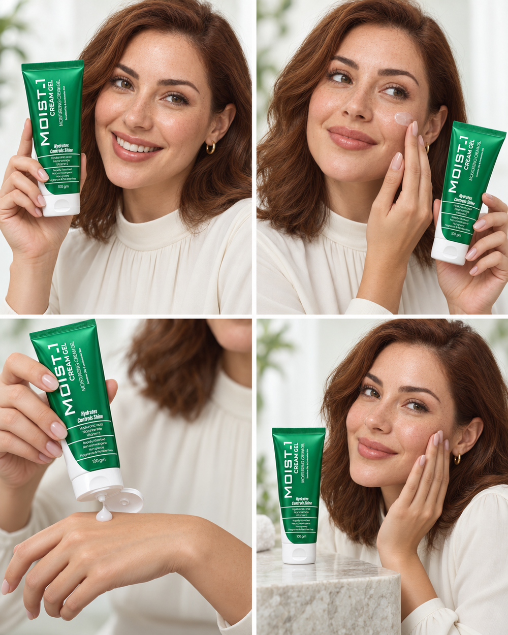 Cream Gel – Moisturizing Gel for Oily & Combination Skin - Hydrates & Controls Shine - Fragrance-Free Non-Comedogenic - 100g