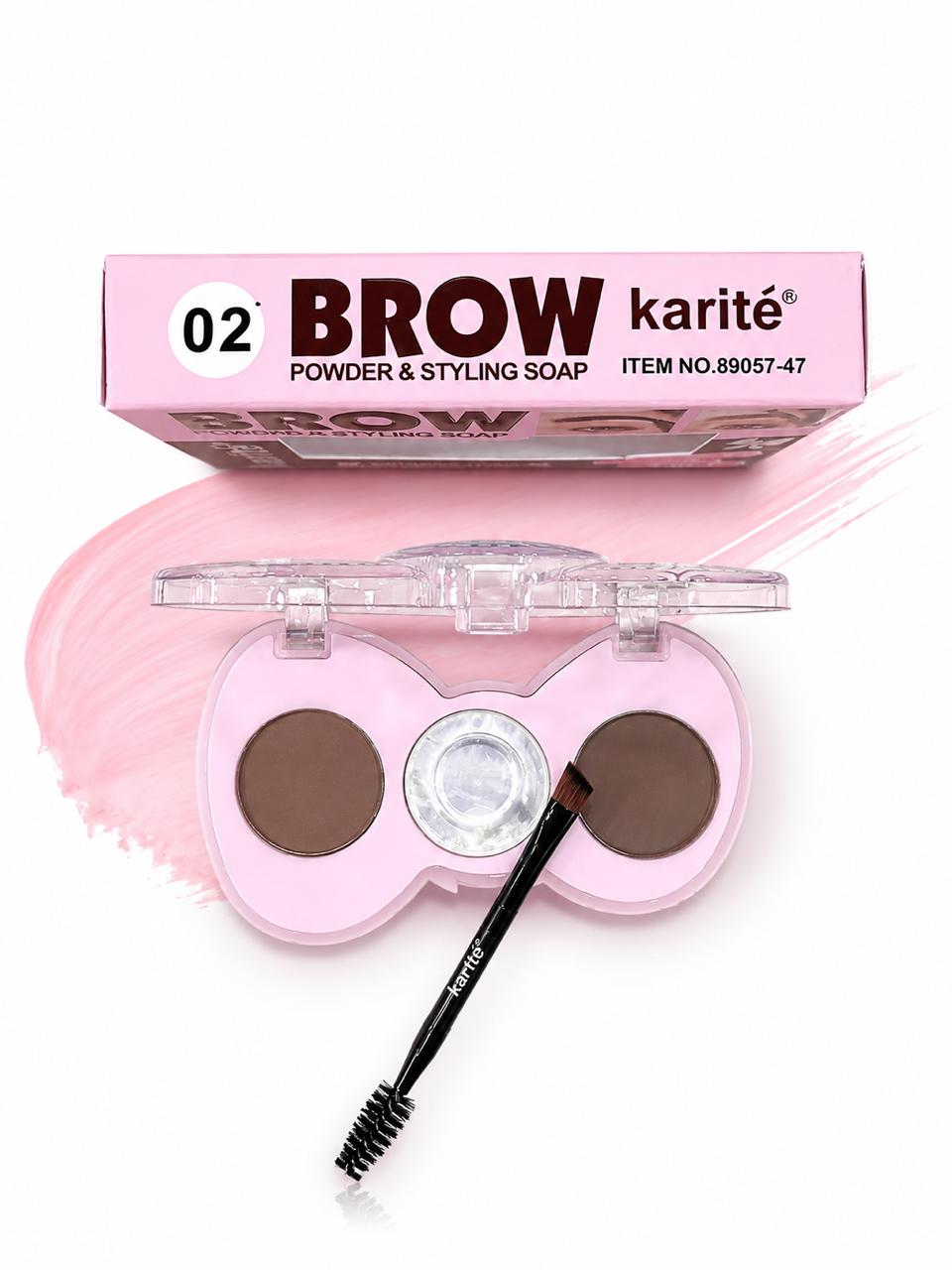 BROW POWDER & STYLING SOAP WATERPROOF 3D SHAPING 2 in 1 with brush 3g+2g