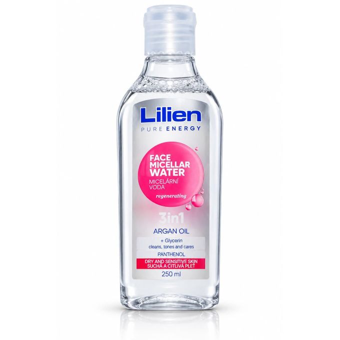 Lilien PURE ENERGY - FACE MICELLAR WATER - 3 in 1 - ARGAN OIL - PANTHENOL - 250ml