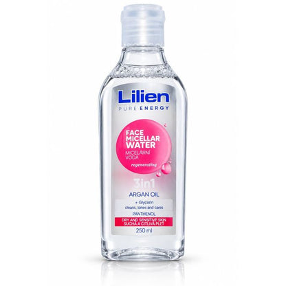 Lilien PURE ENERGY - FACE MICELLAR WATER - 3 in 1 - ARGAN OIL - PANTHENOL - 250ml