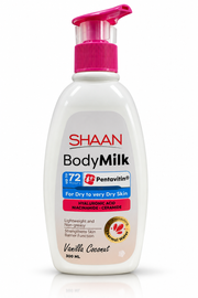 Body Milk Moisturizing Lotion with Pentavitin, Hyaluronic Acid & Ceramides, Vanilla Coconut – 300ml