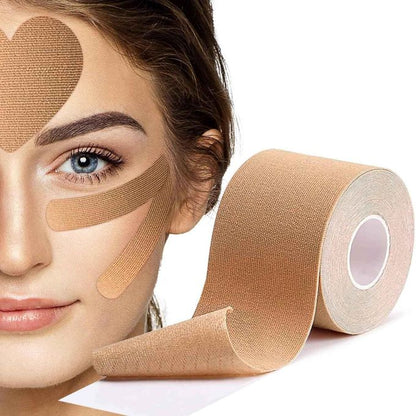 Wrinkle Tape Roll Face Lift Tape Breathable Cotton Elastic Anti-Wrinkle V-Line Lifting - 5m * 5cm