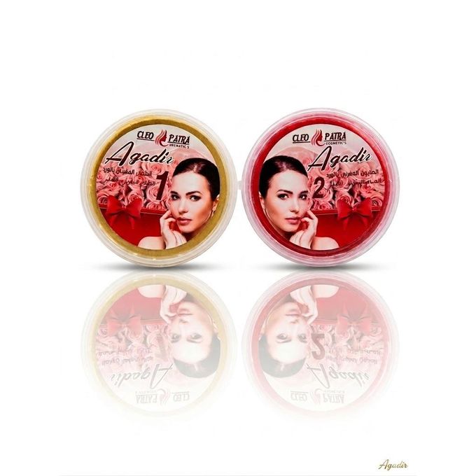 Cleopatra COSMETIC Agadir MOROCCAN BEUTY 2 IN 1 MOROCCAN SOAP 500ml + MOROCCAN MUD 500ml With Damask roses