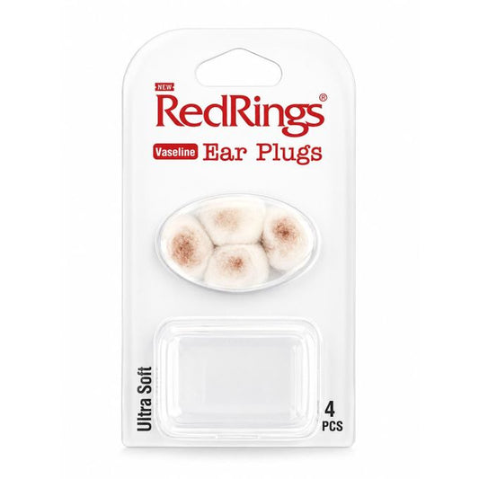 RedRings Vaseline Ultra Soft Ear Plugs, 4 Pieces