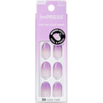 Kiss imPRESS THE NO GLUE MANI IMC52C Take A Chance 30 Nails Lavender Ombré