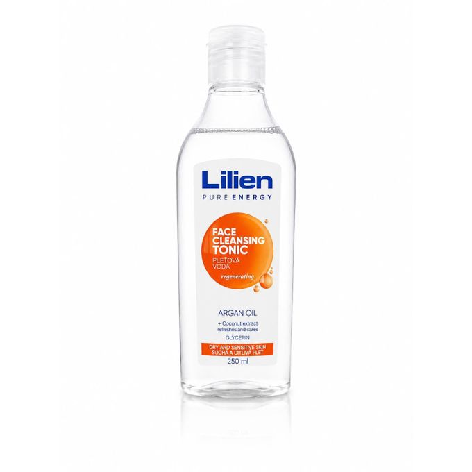 Lilien PURE ENERGY - FACE CLEANSING TONIC WATER - ARGAN OIL - GLYCERIN - 250ml