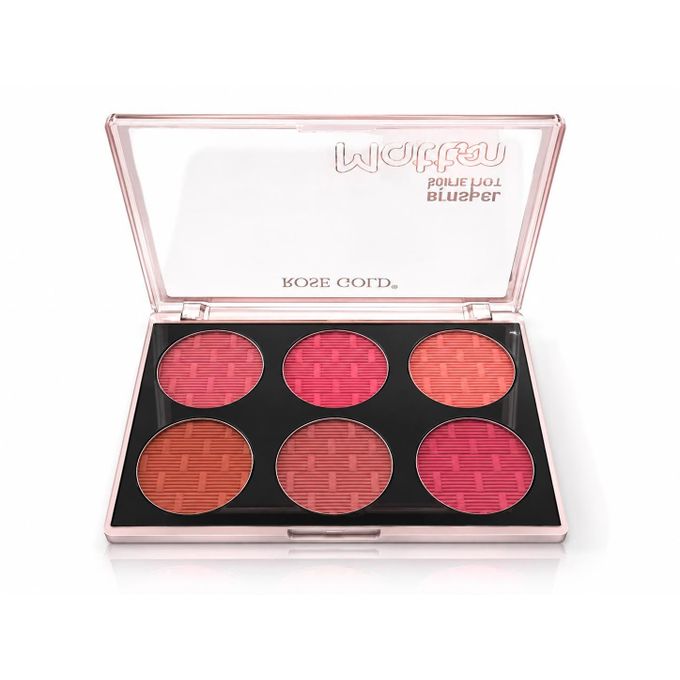 ROSE GOLD Matte blusher SOFT TOUCH 6 COLOR - G - 18g