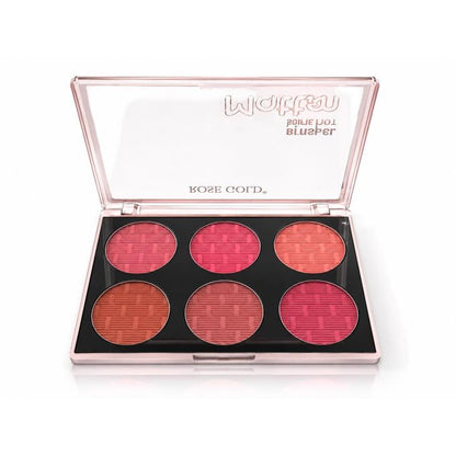 ROSE GOLD Matte blusher SOFT TOUCH 6 COLOR - G - 18g