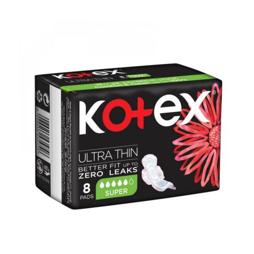 Kotex Ultra Thin Super Sanitary Pads – 8 Pads