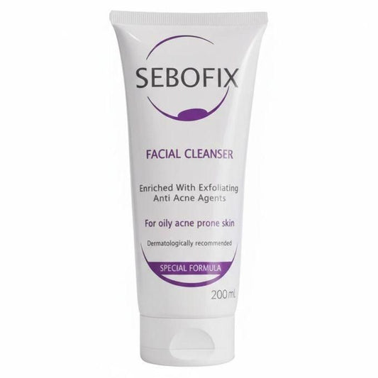 SEBOFIX Anti-Acne Facial Cleanser with Exfoliating Agents for Oily Skin - 200ml