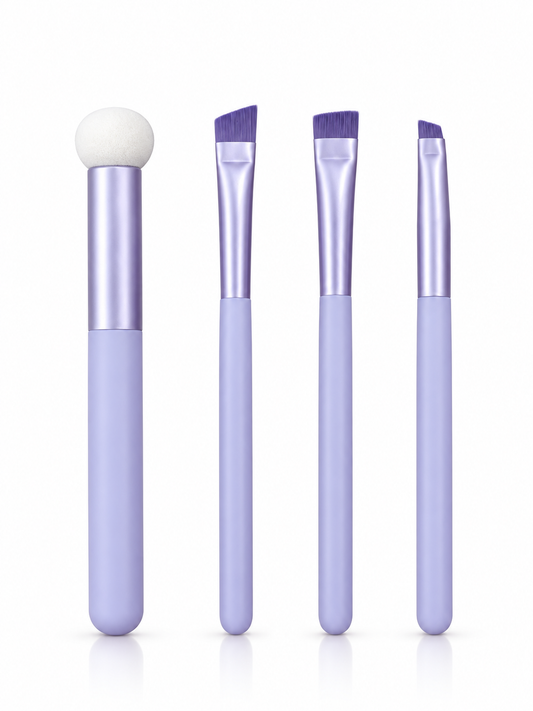 Detail Lovers Travel Makeup Brush Set - 4 Pieces - MK3-265 - Purple