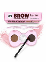 BROW POWDER & STYLING SOAP WATERPROOF 3D SHAPING 2 in 1 with brush 3g+2g