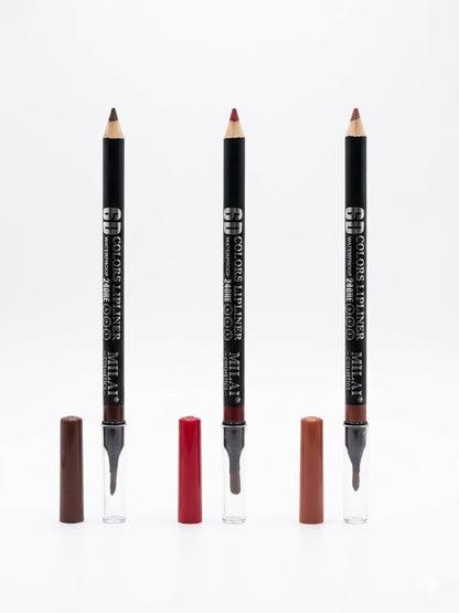 Milai Cosmetic 6D COLORS LIPLINER WATERPROOF 2 IN 1 - 24H shade 6-10-12 - .07g