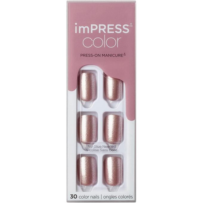 Kiss imPRESS color PRESS-ON MANICURE KIMC004C Champagne Pink 30 Nails