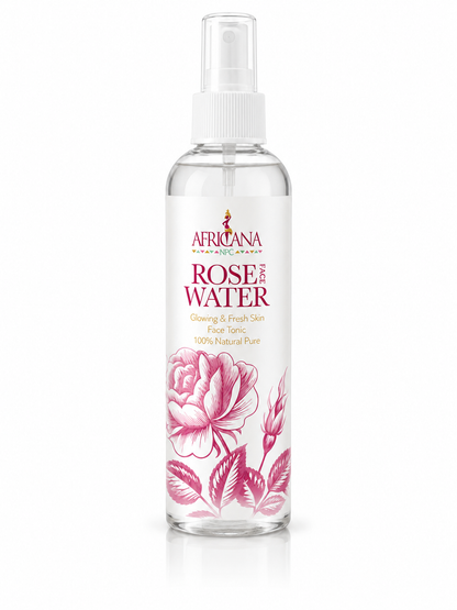 ROSE WATER GLOWING & FRISH SKIN Face Tonic 100% natural Pure 250ml