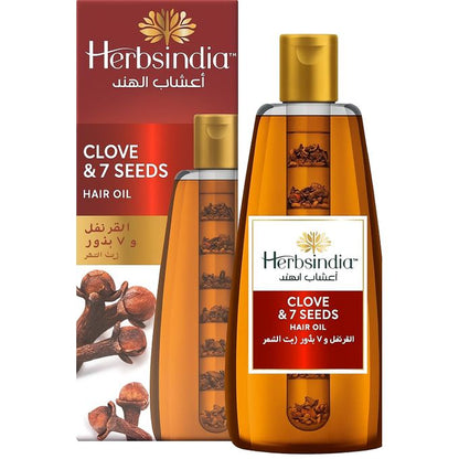 Herbsindia Clove & 7 Herbal Seeds Hair Oil With Nourish Tube 180 ml
