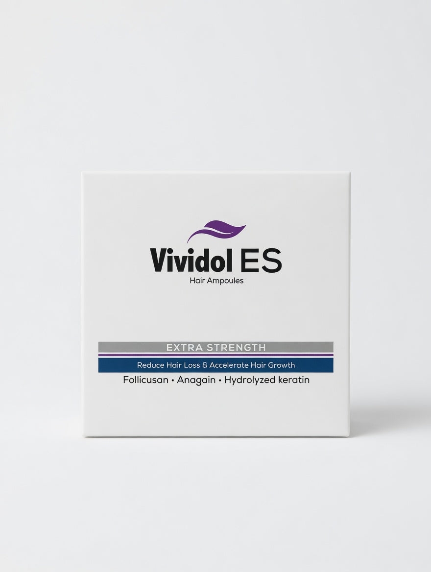 Vividol ES Hair Ampoules EXTRA STRENGTH Follicusan - Anagain - Hydrolyzed Keratin 5pcs in 10ml