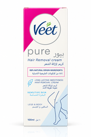 Pure Hair Removal Cream SENSITIVE SKIN 100ml