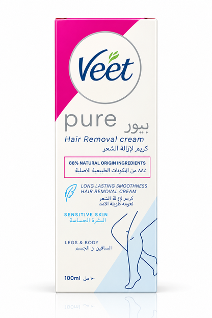 Pure Hair Removal Cream SENSITIVE SKIN 100ml
