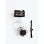 Rose Berry BROW DEFINER 2 IN 1 Fascinated - SOAP BROW 5g & EYEBROW GEl CREAM 5g - DARK BROWN