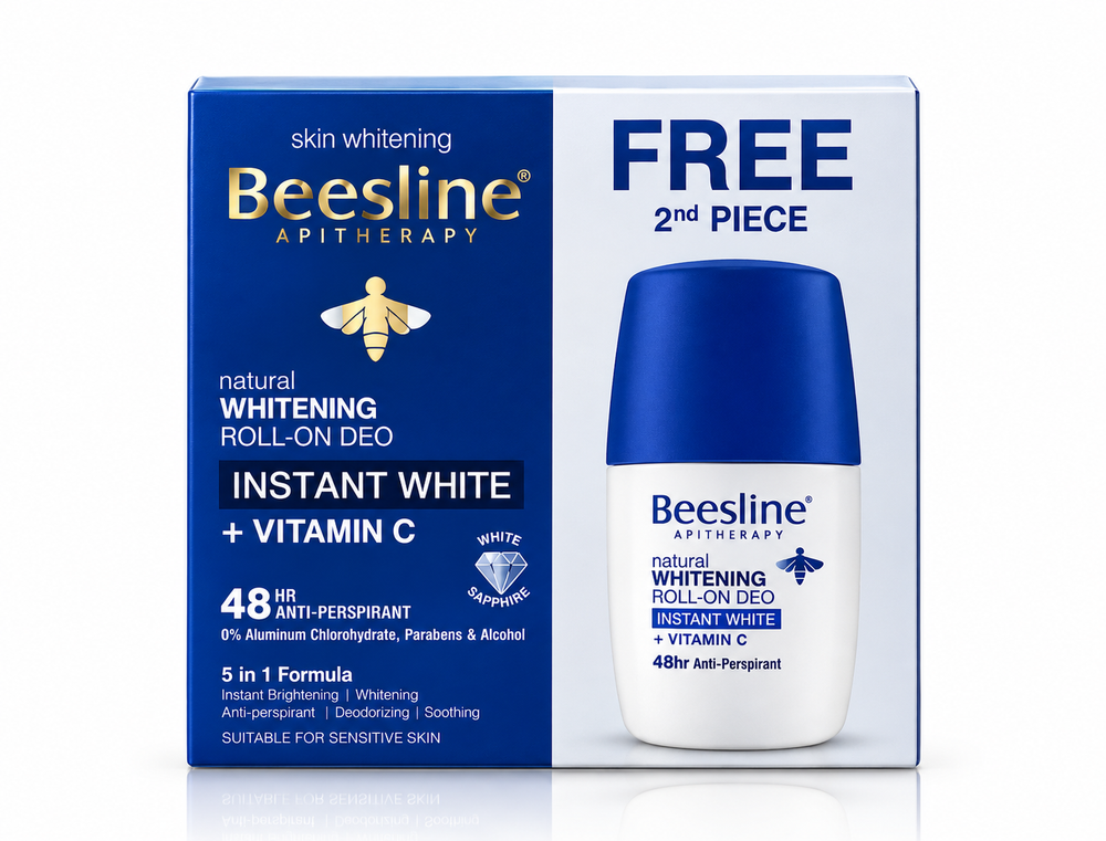 natural Whitening Roll-ON DEO INSTANT WHITE +VITAMIN C 1+1  50ml