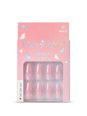 Merrycolor Premium Cat Eye Press-On Nails – 12 Pcs Shimmering Fake Nails Set with Adhesive Tabs - shade 6