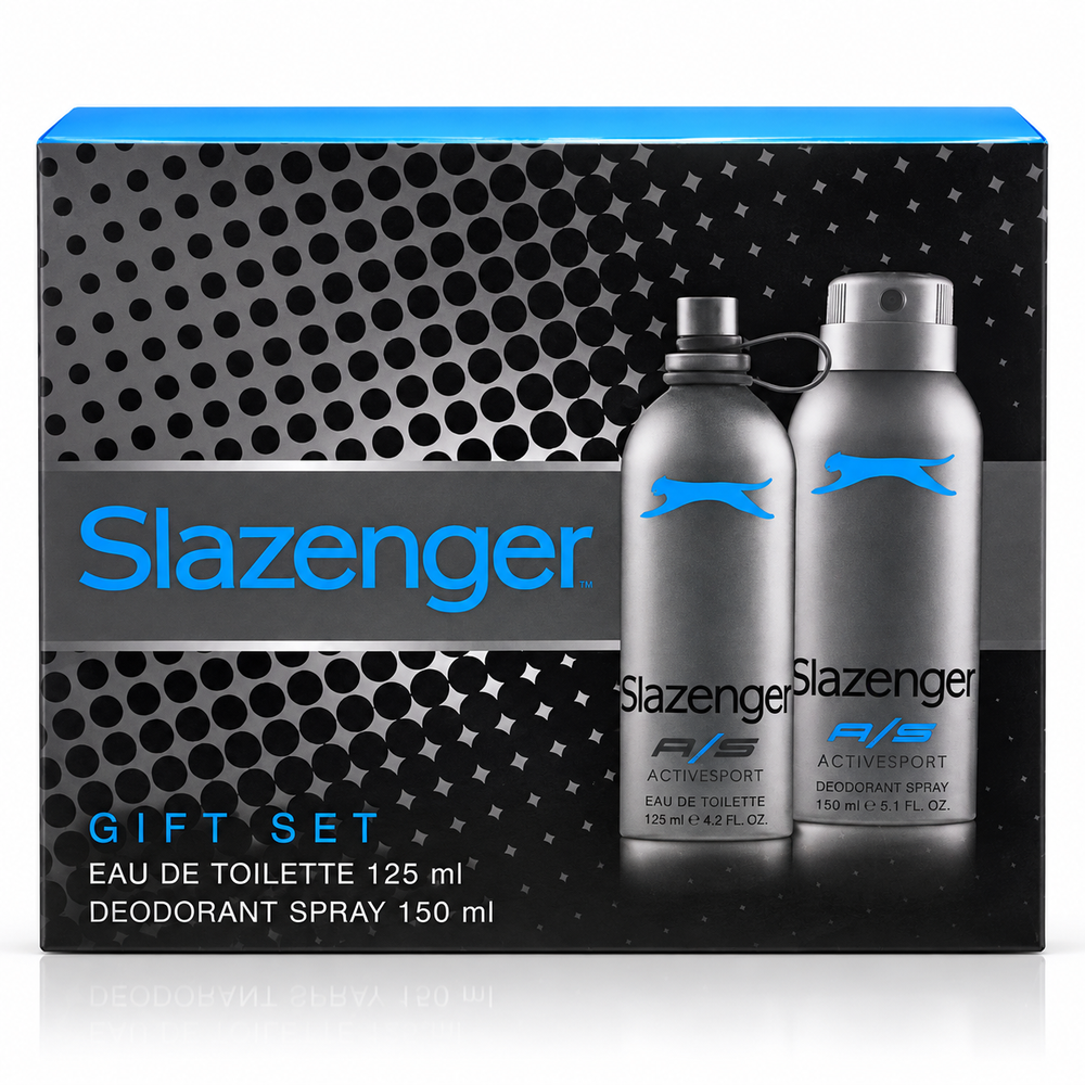 ActiveSport Men’s Gift Set Blue – Deodorant Spray 150 ml + Eau de Toilette 125 ml