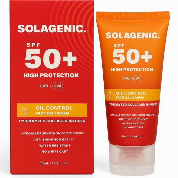 SOLAGENIC. FACE GEL CREAM 50+ SPF OIL CONTROL 50ML