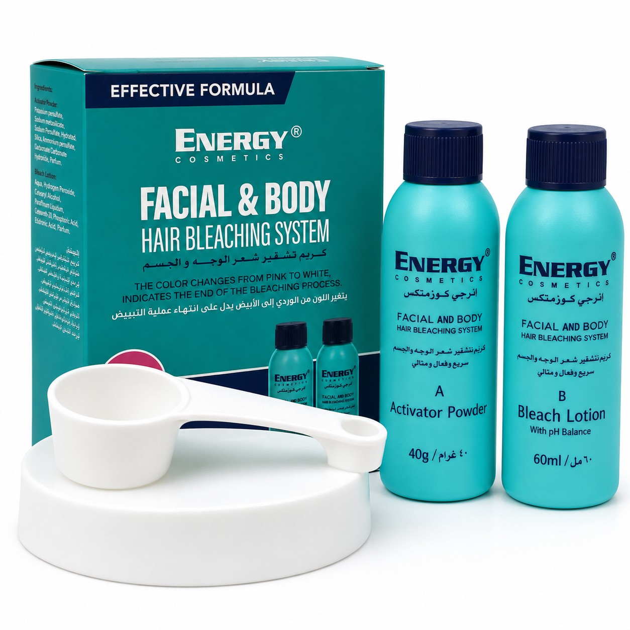 Energy Cosmetics FACIAL & BODY HAIR BLEACHING SYSTEM 60 ML+40ML