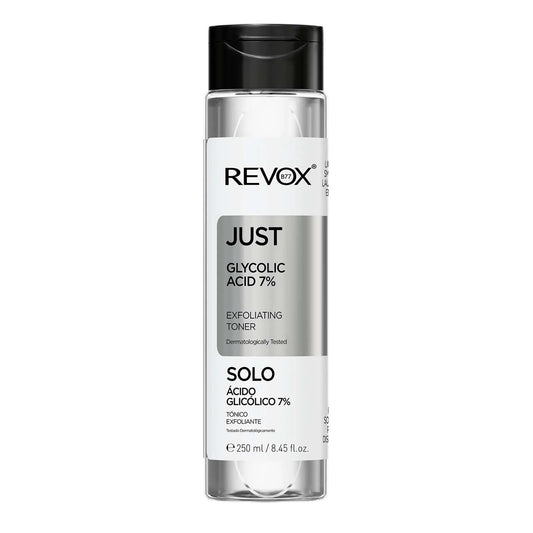 JUST GLYCOLIC ACID 7% EXFOLIATING TONER Dermatologically Tested 250ml