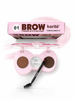 BROW POWDER & STYLING SOAP WATERPROOF 3D SHAPING 2 in 1 with brush 3g+2g