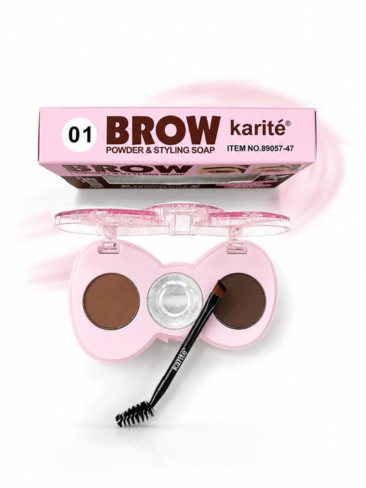 BROW POWDER & STYLING SOAP WATERPROOF 3D SHAPING 2 in 1 with brush 3g+2g