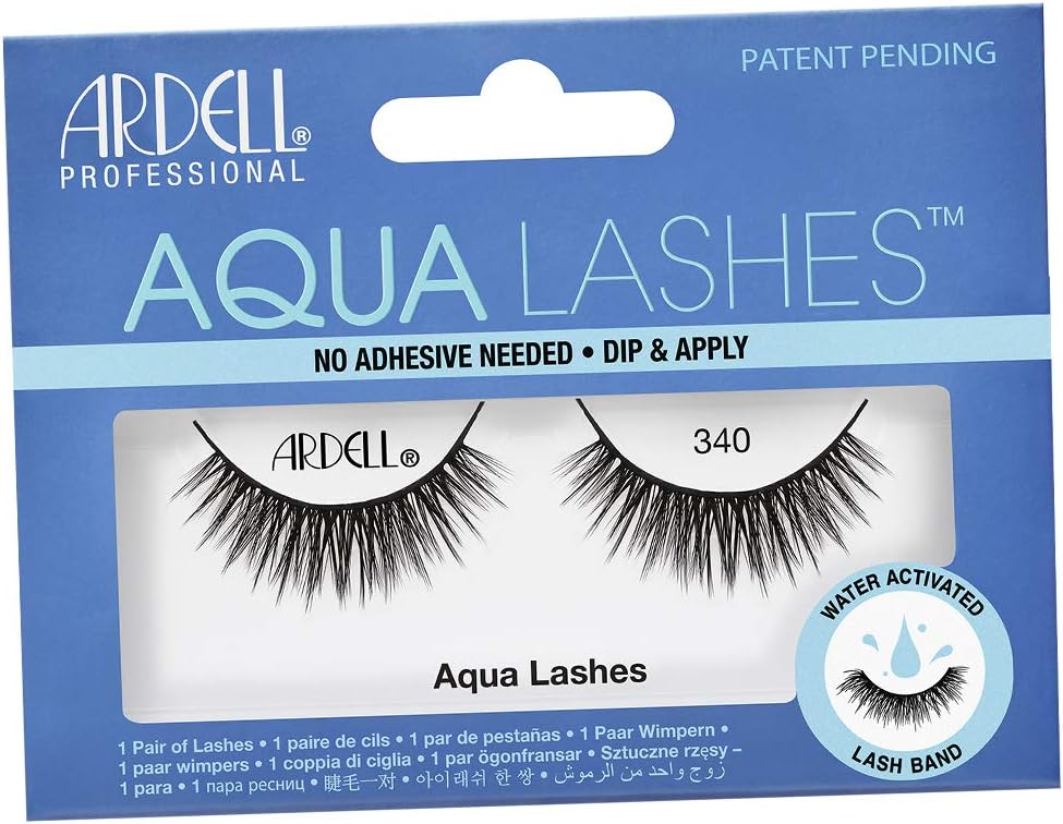 Aqua Lashes™ Water-Activated, Adhesive-Free False Eyelashes style 340