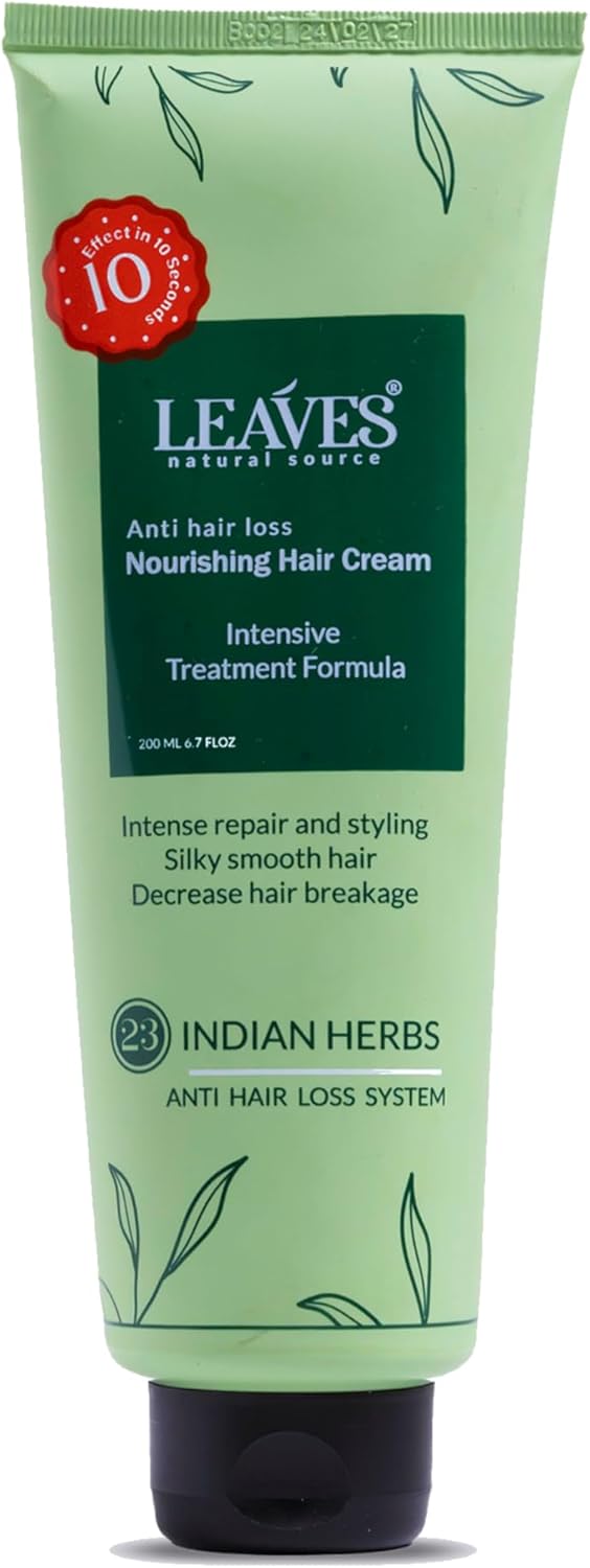Anti Hair Loss Nourishing Hair Cream - Intensive Treatment with 23 Indian Herbs - 200ml