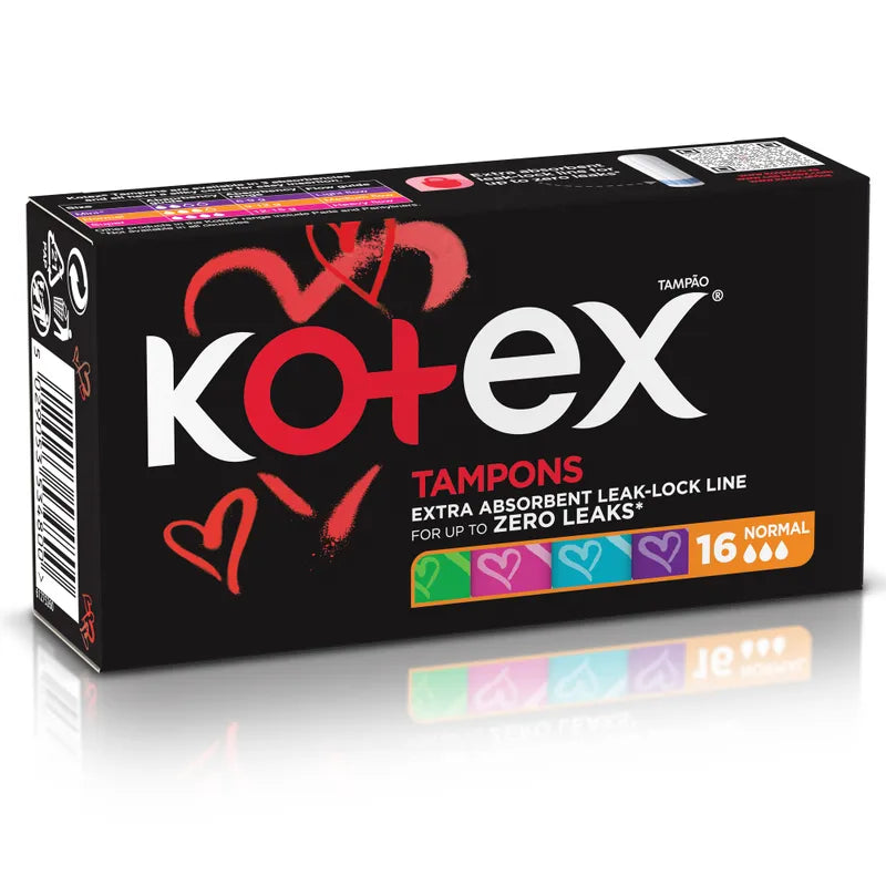 Kotex TAMPONS ZERO LEAKS NORMAL 16PCS