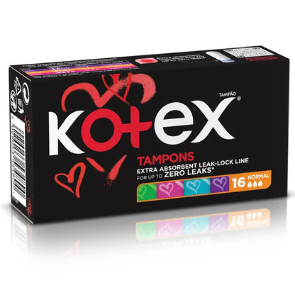 Kotex TAMPONS ZERO LEAKS NORMAL 16PCS