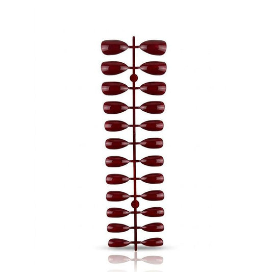 Merry color Glossy paint 24 NAILS - shade 2 - Burgundy