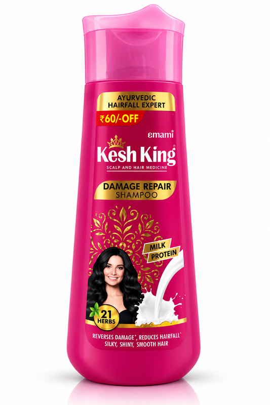 Damage Repair Shampoo with Milk Protein & 21 Ayurvedic Herbs – 340 ml