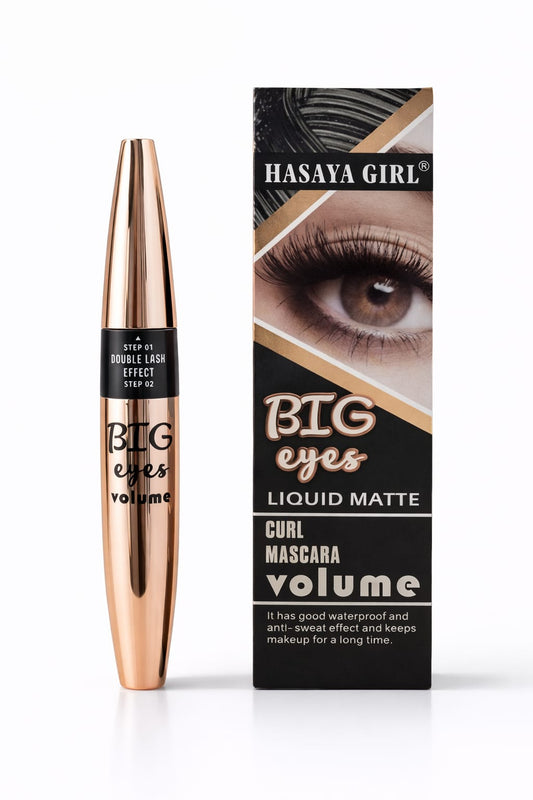 BIG EYES Liquid Matte Curl & Volume Mascara – Double Lash Effect 14ml