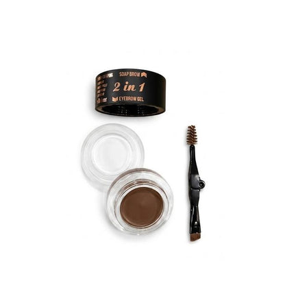 Rose Berry BROW DEFINER 2 IN 1 Fascinated - SOAP BROW 5g & EYEBROW GEl CREAM 5g - MEDIUM BROWN