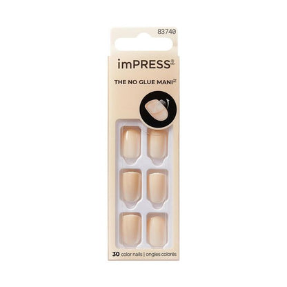 imPRESS THE NO GLUE MANI KIMC001C POINT PINK 30 Nails
