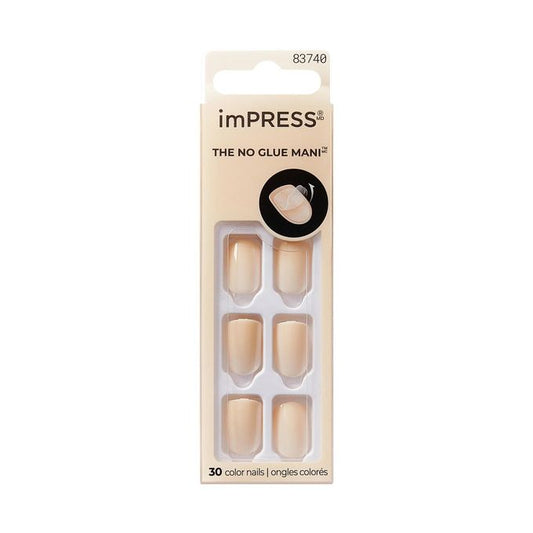 imPRESS THE NO GLUE MANI KIMC001C POINT PINK 30 Nails