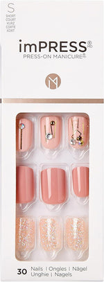 imPRESS PRESS-ON MANICURE KIM015C Fine Lines 30 Nails