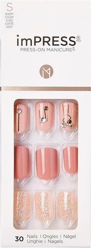 imPRESS PRESS-ON MANICURE KIM015C Fine Lines 30 Nails