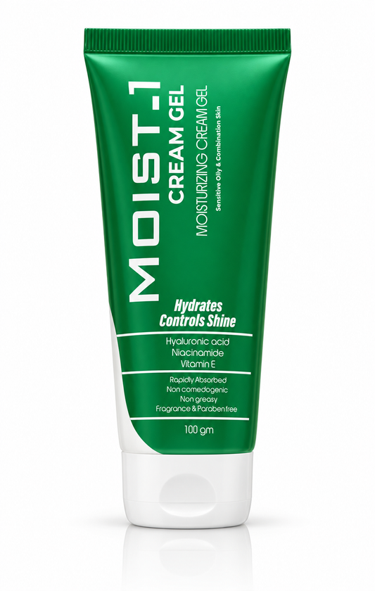 Cream Gel – Moisturizing Gel for Oily & Combination Skin - Hydrates & Controls Shine - Fragrance-Free Non-Comedogenic - 100g