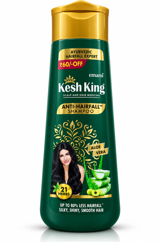 Anti-Hairfall Shampoo with Aloe Vera & 21 Ayurvedic Herbs – 340 ml