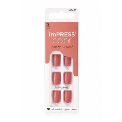 Kiss imPRESS Color Press-On Manicure – Short (30 Nails) IMC27C
